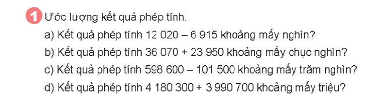 Bài số 9: Giải luyện tập câu 1 trang 31 SGK Toán 5 tập 1