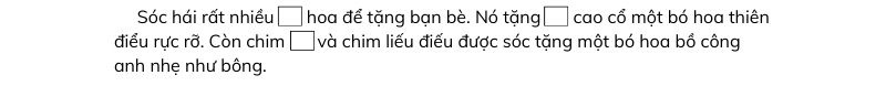 ảnh Chọn tiếng chứa iêu hoặc ươu thay cho ô vuông bài 18