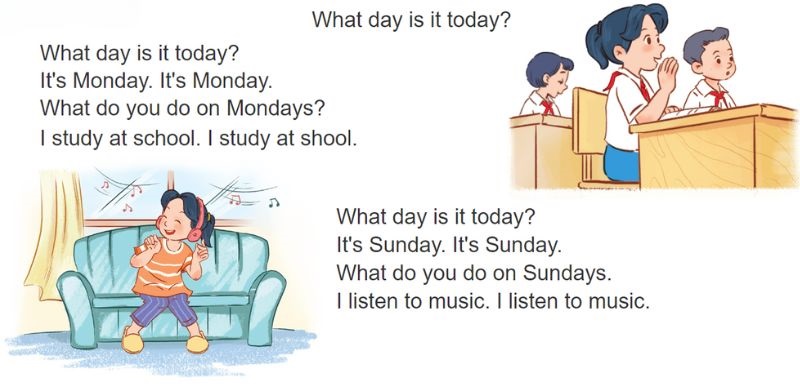 Let’s sing Lesson 2 Unit 3: My week