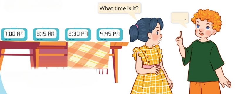 Lets talk Lesson 1 Unit 2: Time and daily routines