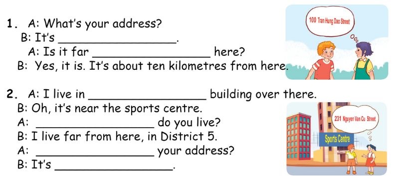 Read and complete Lesson 2 Unit 2: Our home