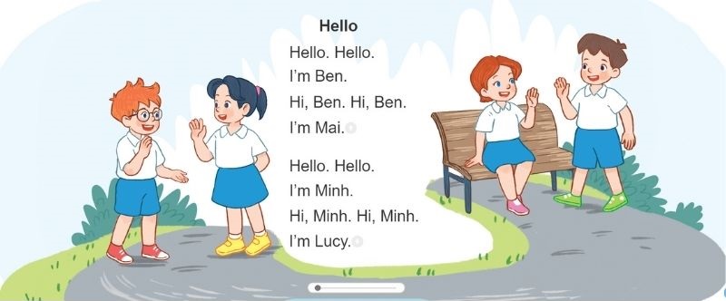 Task 6. Unit 1 lớp 3 Lesson 1: Let’s sing