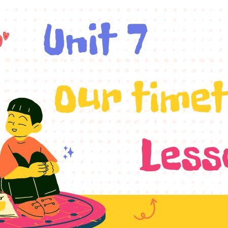 Tiếng Anh lớp 4 Unit 7: Our timetable Lesson 1 – Global Success