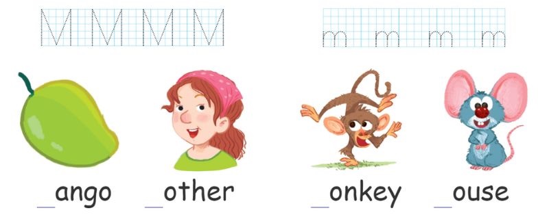 5. Unit 10 lớp 1 - Lesson 2 - Task 5: Look and trace