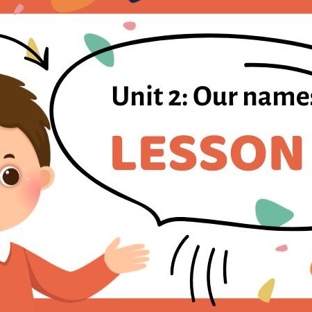 Unit 2: Our names | Tiếng Anh lớp 3 Kết Nối Tri Thức – Lesson 1