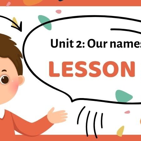 Unit 2: Our names | Tiếng Anh lớp 3 Kết Nối Tri Thức – Lesson 2