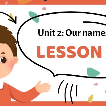 Unit 2: Our names | Tiếng Anh lớp 3 Kết Nối Tri Thức – Lesson 3