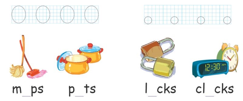 5. Unit 9 lớp 1 - Lesson 2 - Task 5: Look and trace