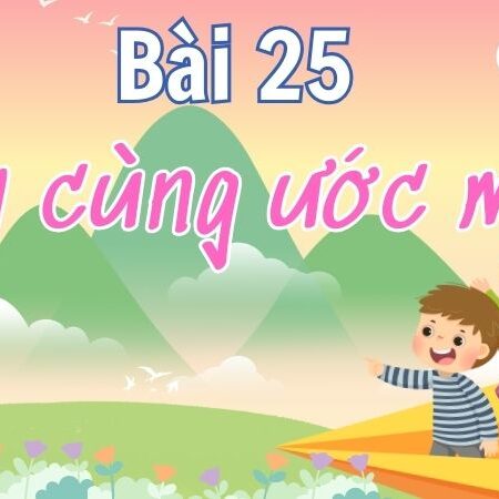 Bài 25: Bay cùng ước mơ – Tiếng Việt Lớp 4 Tập 1 Kết Nối Tri Thức