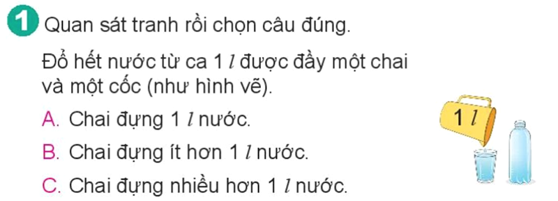 Bài số 1: Giải hoạt động câu 1 trang 63 SGK Toán 2 tập 1