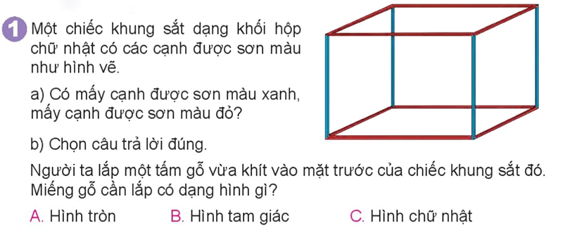 Bài số 1: Giải hoạt động 1 trang 64 SGK Toán 3 tập 1