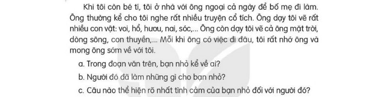 Câu 1 trang 115 Tiếng Việt 2 tập 1 Kết nối tri thức Phần luyện viết đoạn