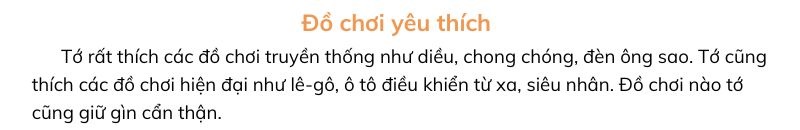 Câu 1 trang 98 Tiếng Việt 2 tập 1 Kết nối tri thức