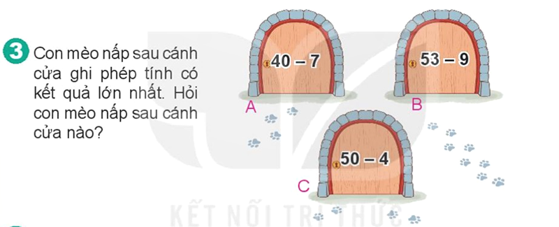 Bài số 10: Giải luyện tập câu 3 trang 86 SGK Toán 2 tập 1