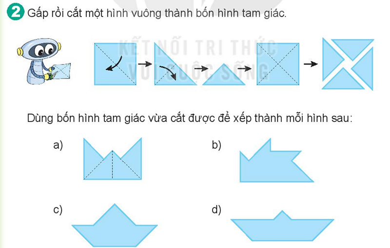 Bài số 2: Giải hoạt động câu 2 trang 106 SGK Toán 2 tập 1