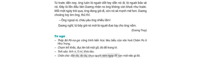 Câu 2: Đọc Bài 22: Để cháu nắm tay ông 2