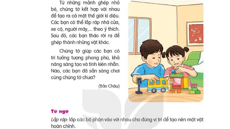 Câu 2: Đọc Bài 22: Tớ là lê-gô 2