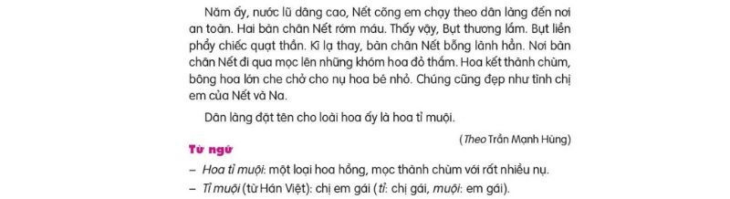 Câu 2: Đọc Bài 25: Sự tích hoa tỉ muội 2