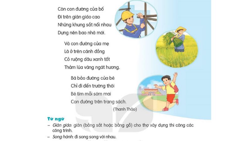 Câu 2: Đọc Bài 28: Con đường của bé 2