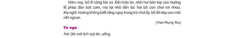 Câu 2: Đọc Bài 28: Trò chơi của bố 2