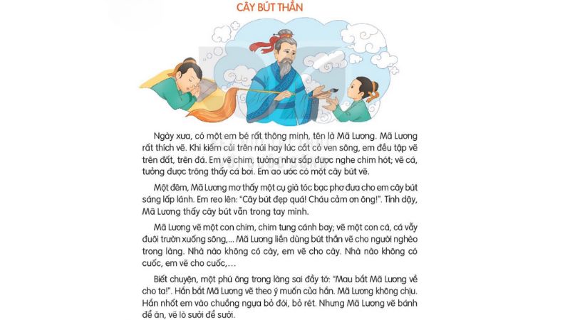 Câu 2: Đọc Bài 32: Cây bút thần 1