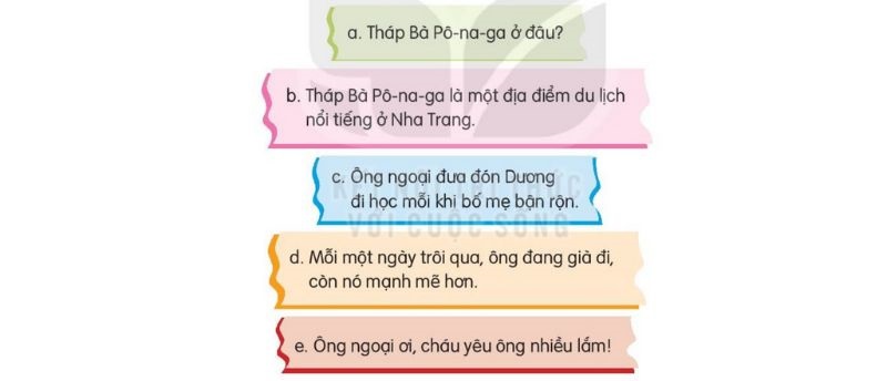 Câu 2 trang 102 Tiếng Việt 3 Tập 1 Kết nối tri thức