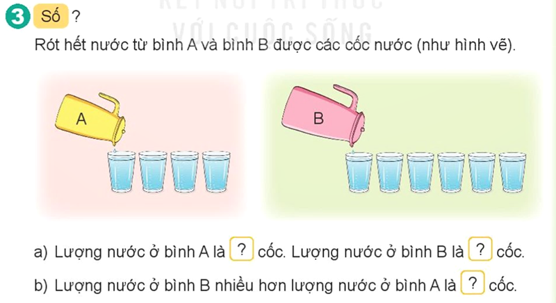 Bài số 3: Giải hoạt động câu 3 trang 63 SGK Toán 2 tập 1