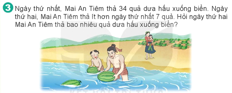 Bài số 3: Giải hoạt động câu 3 trang 84 SGK Toán 2 tập 1