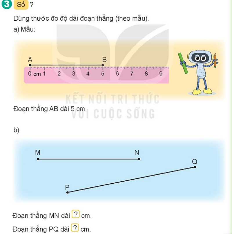 Bài số 3: Giải hoạt động câu 3 trang 99 SGK Toán 2 tập 1