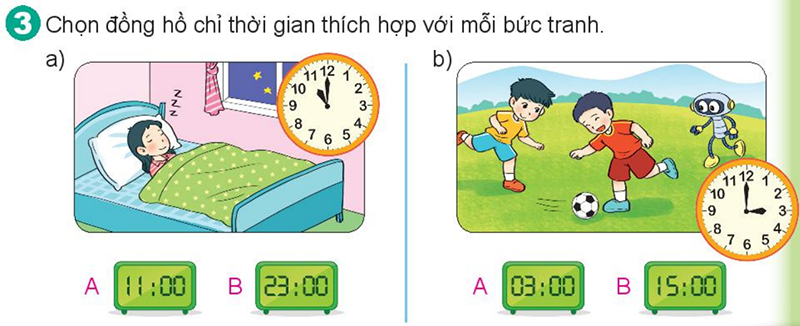 Bài số 3: Giải hoạt động câu 3 trang 113 SGK Toán 2 tập 1