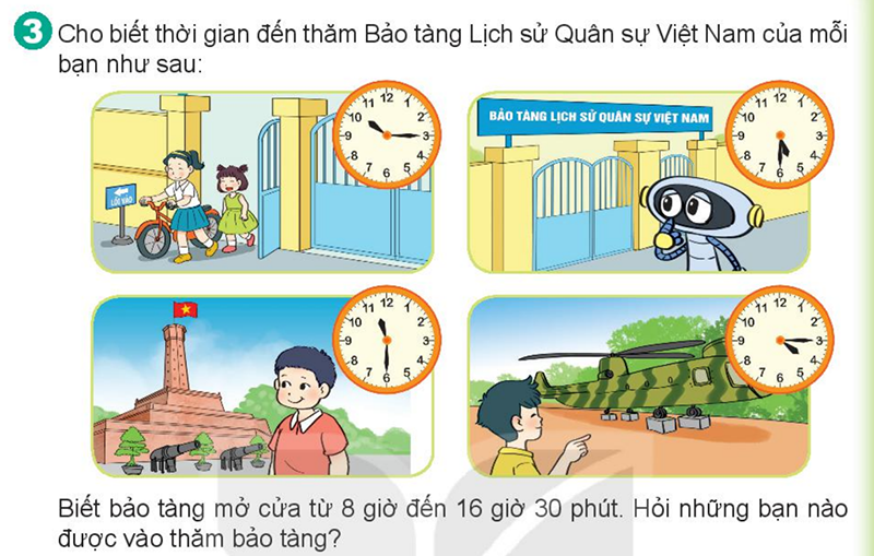 Bài số 3: Giải luyện tập câu 3 trang 123 SGK Toán 2 tập 1