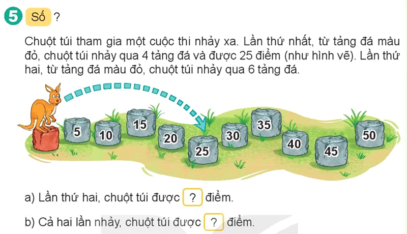 Bài số 5: Giải luyện tập câu 5 trang 81 SGK Toán 2 tập 1