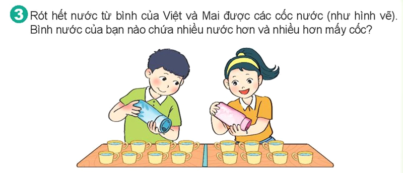 Bài số 6: Giải hoạt động câu 3 trang 69 SGK Toán 2 tập 1