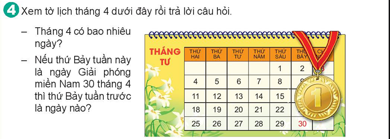 Bài số 7: Giải luyện tập câu 4 trang 118 SGK Toán 2 tập 1