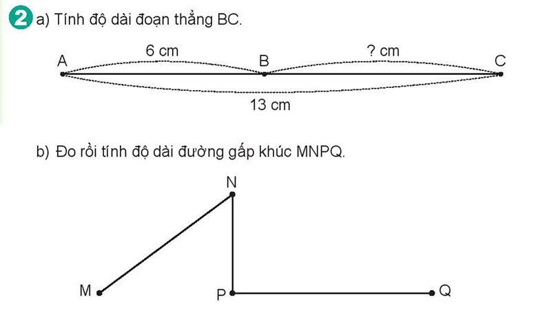 Bài số 7: Giải luyện tập câu 2 trang 130 SGK Toán 2 tập 1