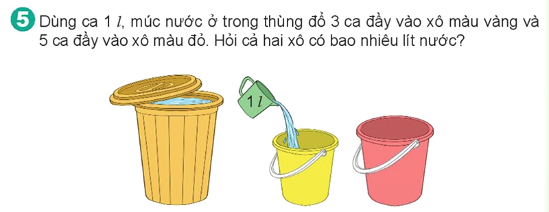 Bài số 8: Giải hoạt động câu 5 trang 69 SGK Toán 2 tập 1