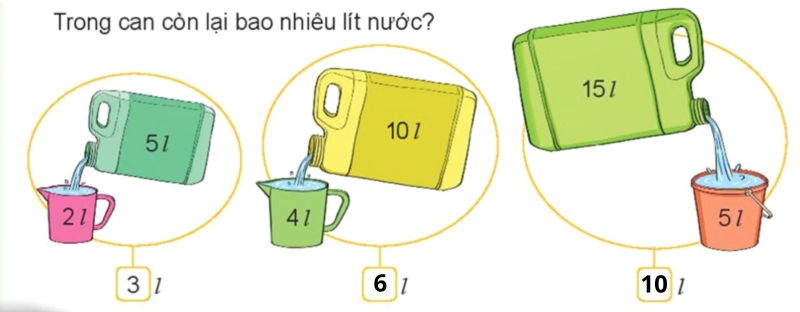 giải Bài số 6: Giải luyện tập câu 3 trang 64 SGK Toán 2 tập 1