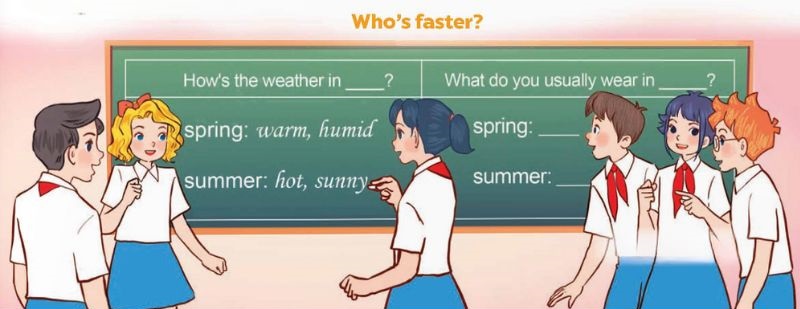 Lets play Lesson 2 Unit 16: Seasons and the weather lớp 5