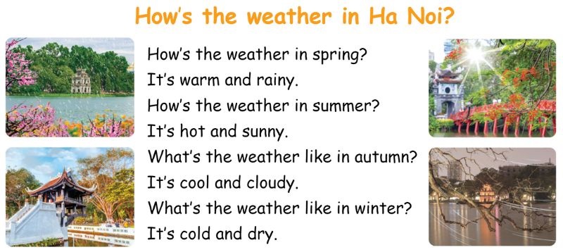 Lets sing Lesson 1 Unit 16: Seasons and the weather lớp 5