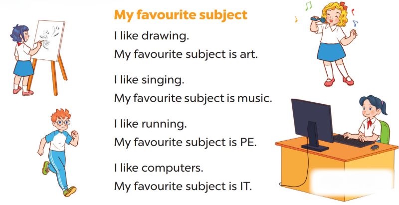 Lets sing Lesson 1 Unit 8: My favourite subjects