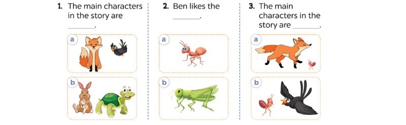 Listen and circle Lesson 1 Unit 17: Stories for children lớp 5