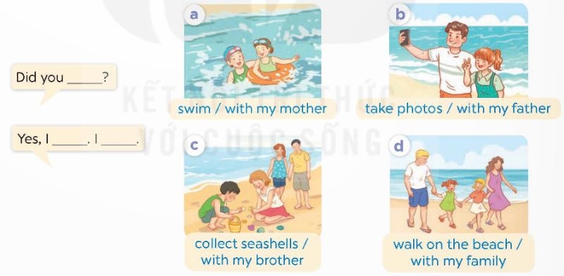 Listen, point and say Lesson 1 Unit 11: Family time lớp 5