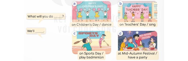 Listen, point and say Lesson 1 Unit 13: Our special days lớp 5