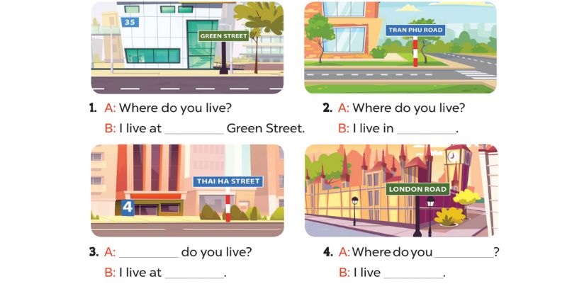 Look, complete and read Lesson 1 Unit 11: My home