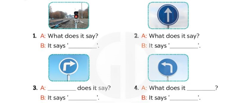 Look, complete and read Lesson 1 Unit 17: In the city