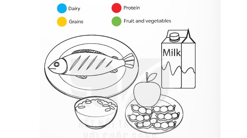 Look, read and colour Extension activities Review 3 Tiếng Anh lớp 5 tập 1