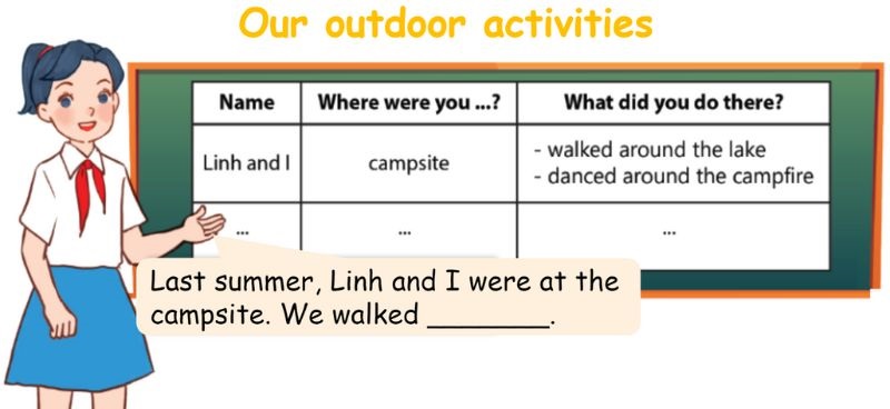 Project Lesson 3 Unit 9: Our outdoor activities lớp 5