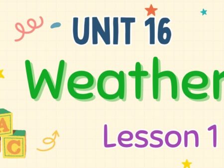 Tiếng Anh lớp 4 Unit 16: Weather Lesson 1 – Global Success