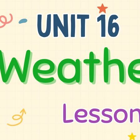 Tiếng Anh lớp 4 Unit 16: Weather Lesson 1 – Global Success