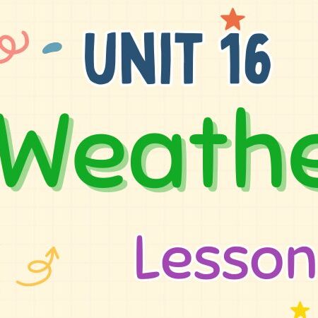 Tiếng Anh lớp 4 Unit 16: Weather Lesson 3 – Global Success